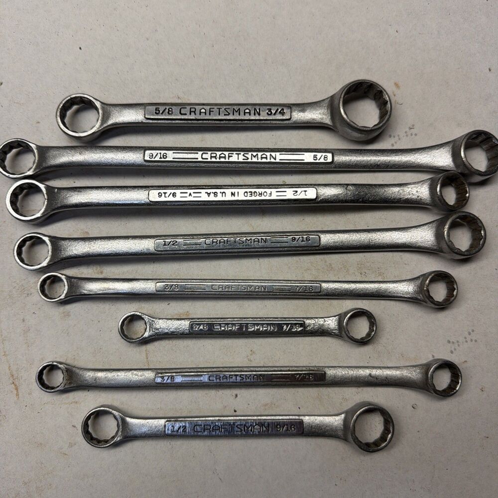 Craftsman SAE Double Box Wrenches =V= Series - USA